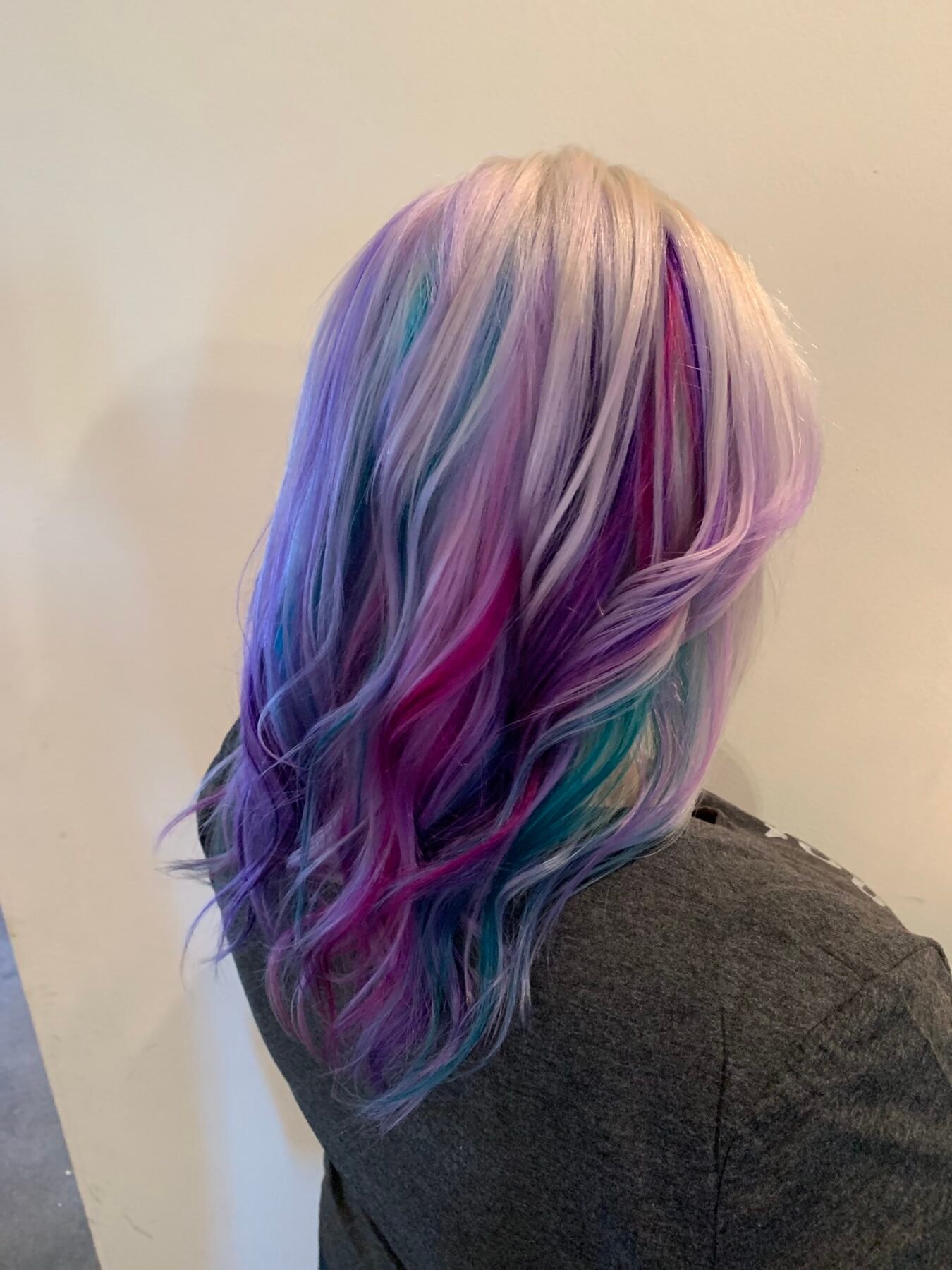 Pastel purple, pink, and teal ribbons created by Aimee